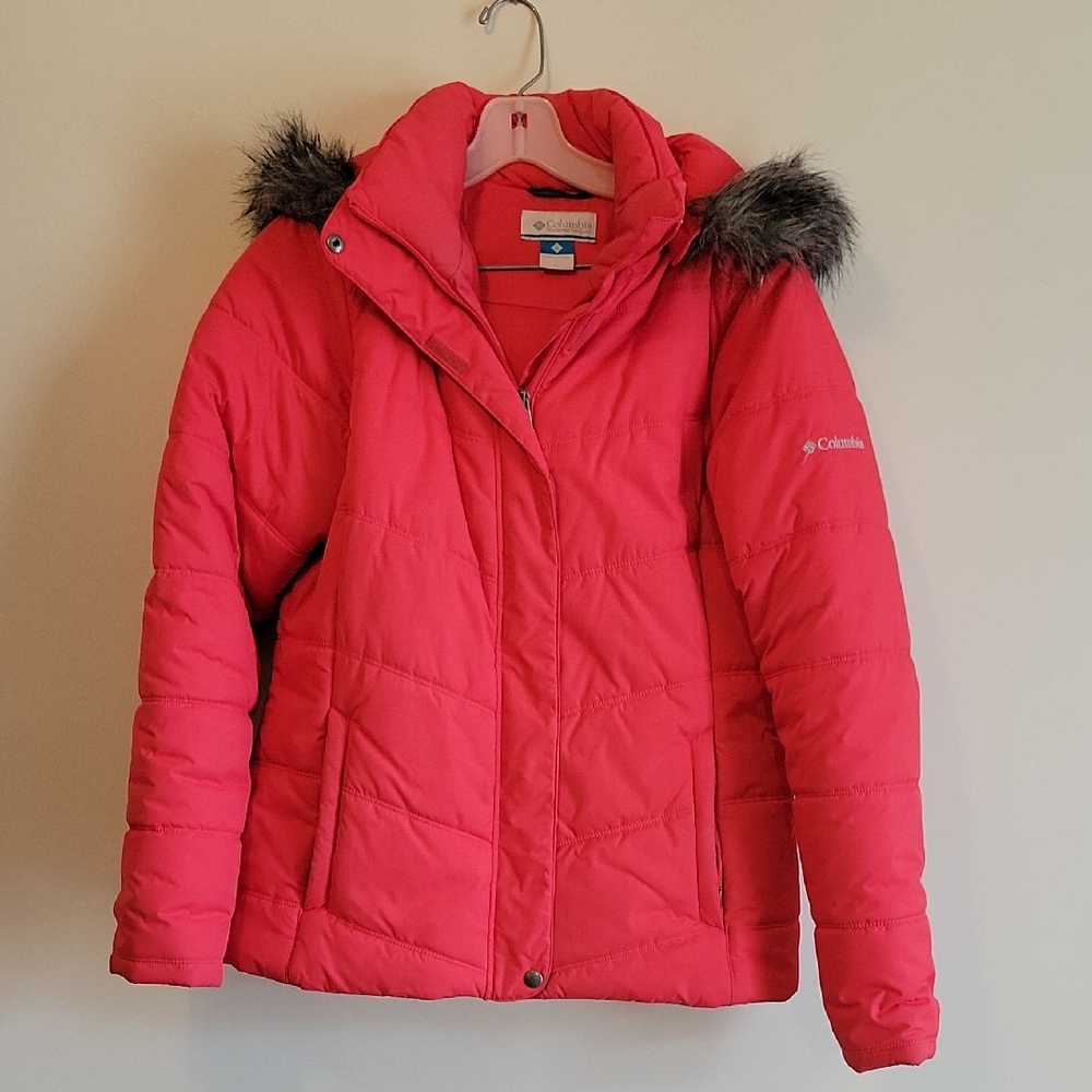 Columbia Pink Puffer Jacket